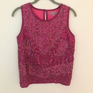Pink sequin top